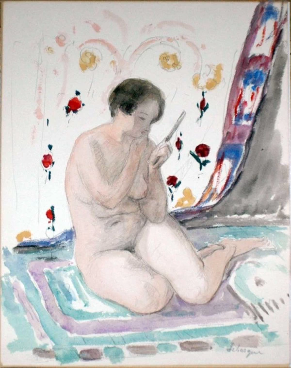 Nudo che si specchia